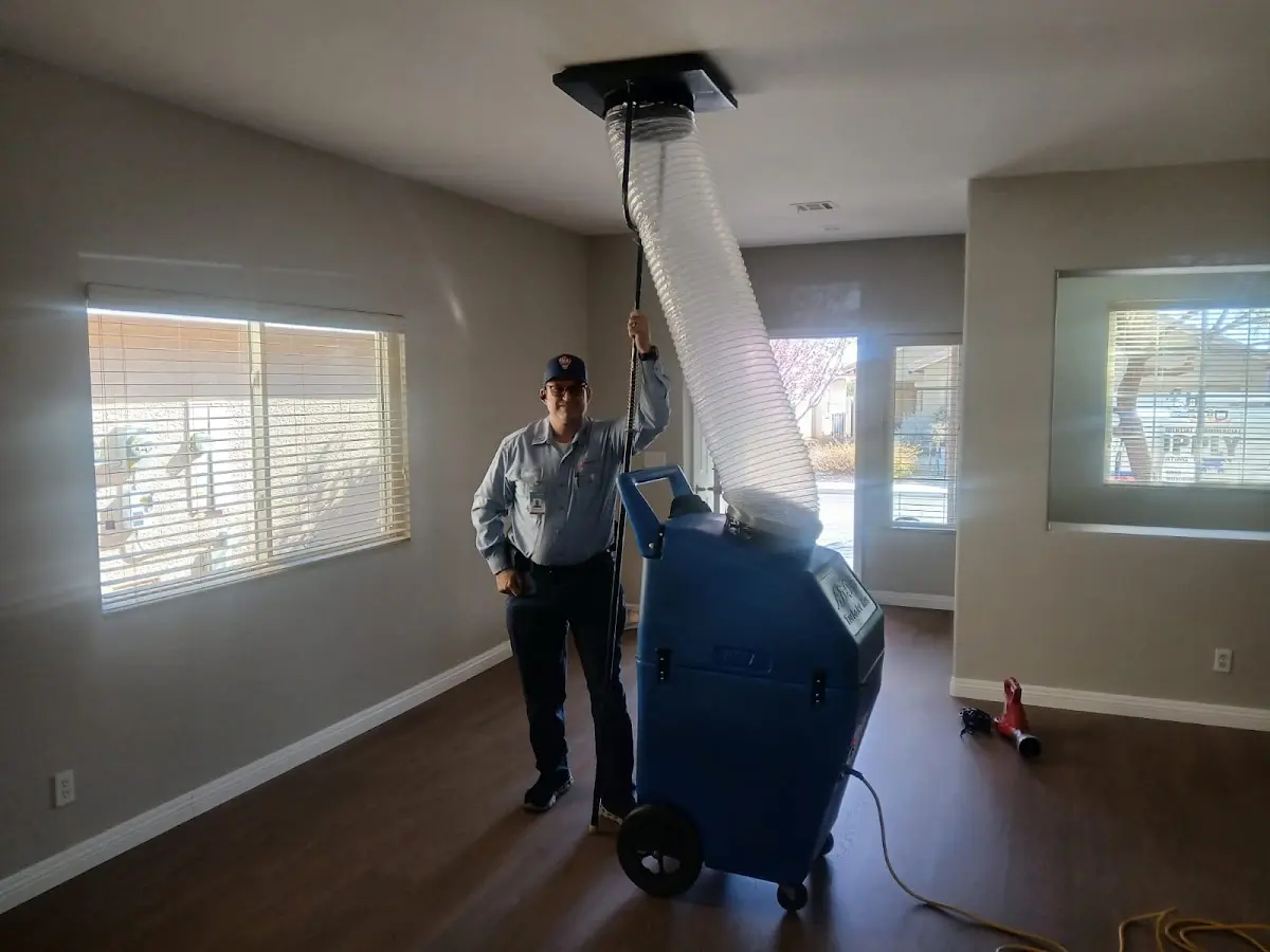 Professional Dryer Vent Cleaning work inside a De Pere home